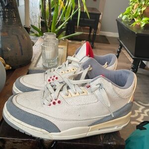 Jordan Gray and Red Sneakers